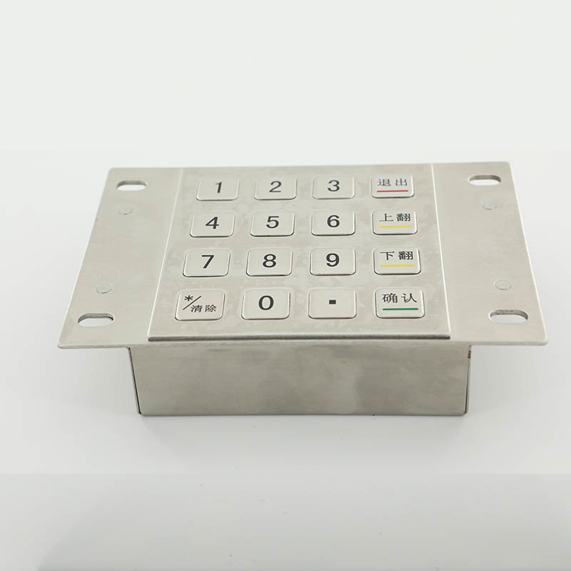 支払のキオスクEPP 16のキーのためのIP65防水自動支払機Pinのパッド304のステンレス鋼