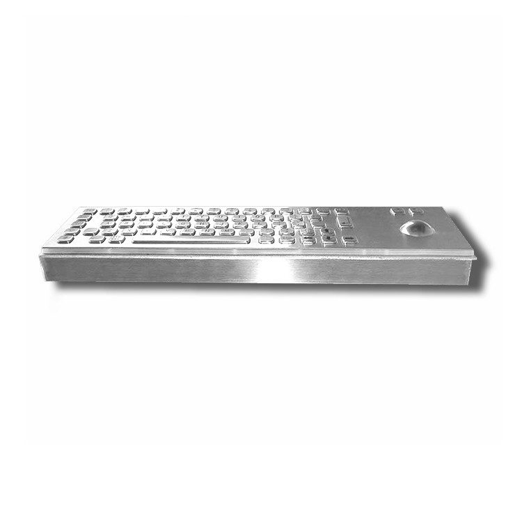 65キー デスクトップ IK07 IP65 ステンレス鋼工業キーボード 自営業キオスク用のトラックボール付き
