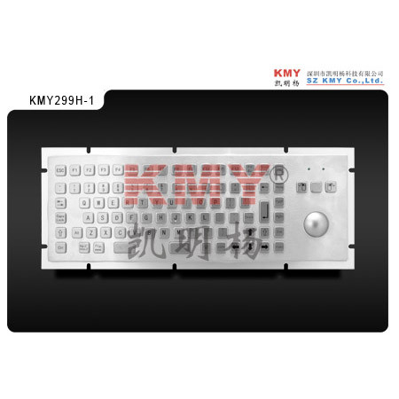 IP65 F1~F12ファンクション キーおよびトラックボール マウスが付いている屋外のキオスクの金属のキーボード